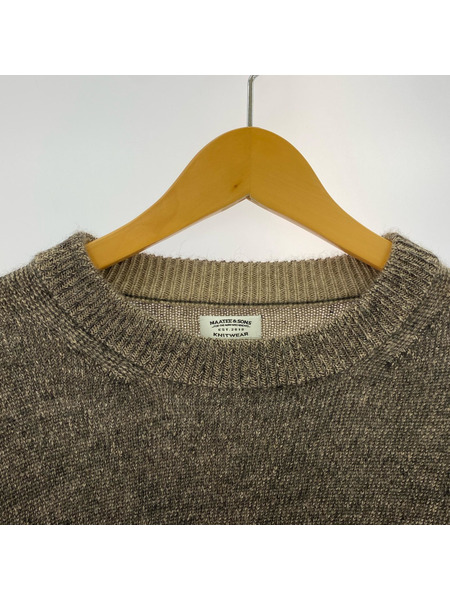 MAATEE&SONS ニット・セーター MT3303-0112/ヒョットコP/O/アルパカ/裏カシミヤ/3