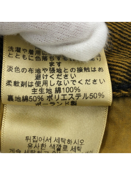 POLAR BIG BOY バギーデニムパンツ S イエロー PSC-SP25H