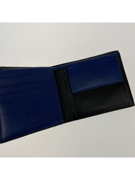 ARMANI EXCHANGE コンパクトウォレット モノグラム ブラック