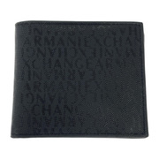 ARMANI EXCHANGE コンパクトウォレット モノグラム ブラック