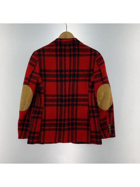 POLO RALPH LAUREN 80sエルボーパッチチェックウール3B