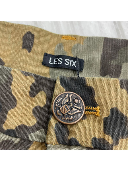 LES SIX CONFUSED TRADITIONAL SHORTS -LLLEGAL CAMO カモフラショーツ 0