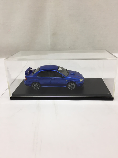 スバル インプレッサ STI 1/43 ミニカー S203 青