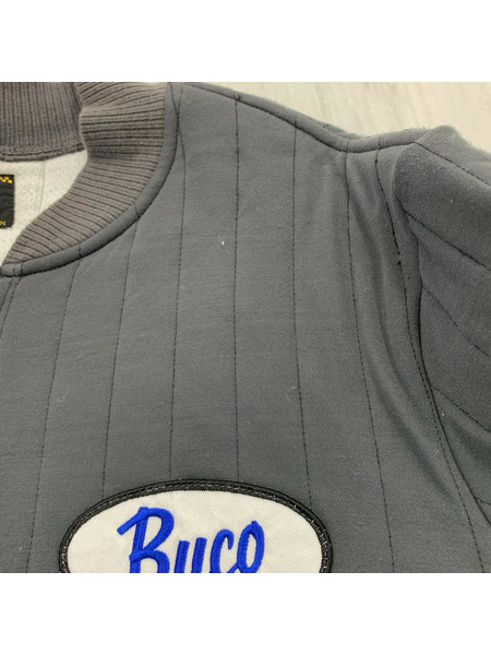 BUCO/F/Z NYLON QUILTED SWEATSHIRT/M/GRY