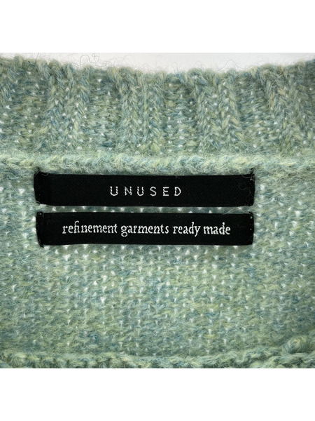 UNUSED ニット・セーター 20AW 3G CREW NECK DAMAGE KNIT