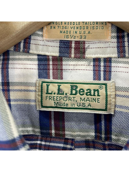 L.L.Bean 長袖シャツ OLD USA製チェックシャツ[値下]