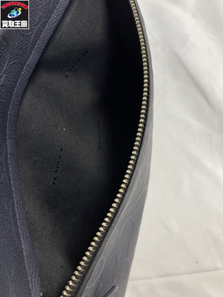 COACH コーチ 71992 ハドソン バックパック シグネチャー クロスグレイン レザー ネイビー グレー リュック