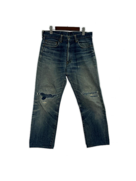 Denime デニム・ジーンズ 赤耳 デニムパンツ リペア跡アリ