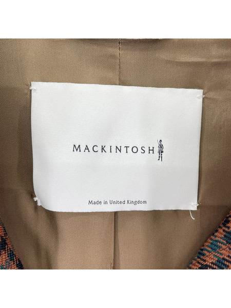 MACKINTOSH  ソノ他 BALFEILD ガンクラブチェック ステンカラーコート 38