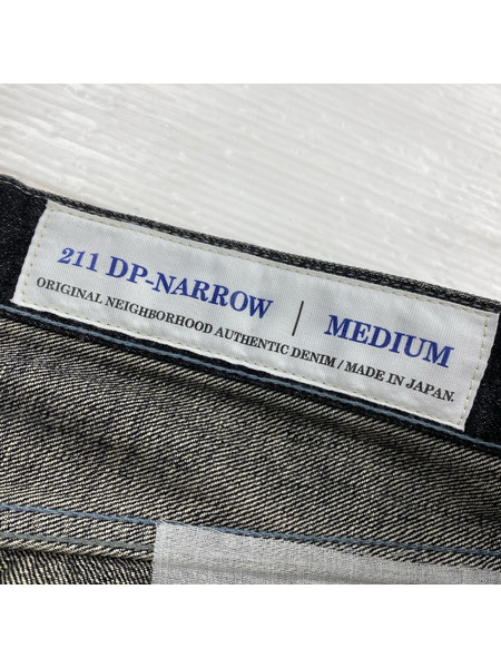 NEIGHBORHOOD 21SS SCRATCH SAVAGE.DP NARROW 加工デニムパンツ M 黒