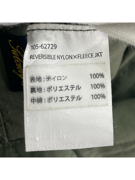 Subciety ジャケット REVERSIBLE NYLON FLEECE JKT XL カーキ 黒
