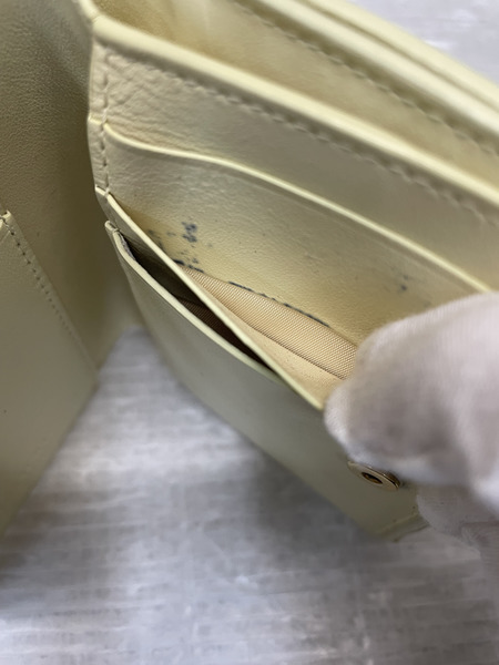 Bottega Veneta イントレチャート コンパクトウォレット 黄