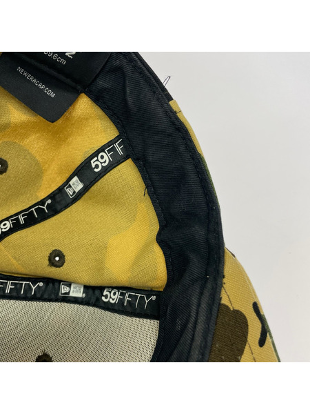 A BATHING APE×NEW ERA 1ST yellow CAMO CAP 001CPB301007X (L)