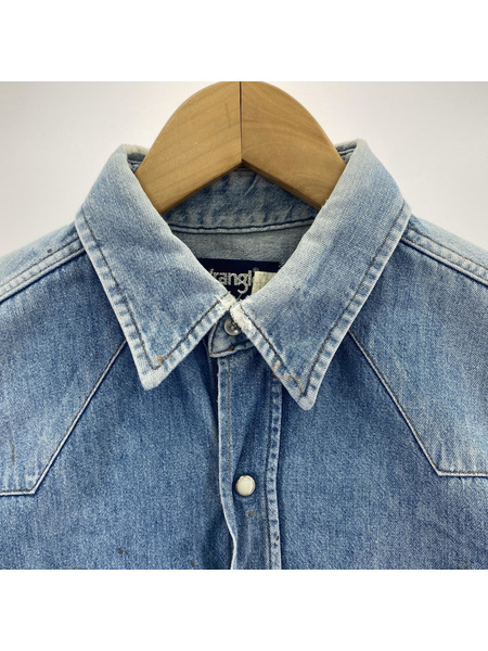 Wrangler 長袖シャツ 80s デニムウエスタンシャツ[値下]