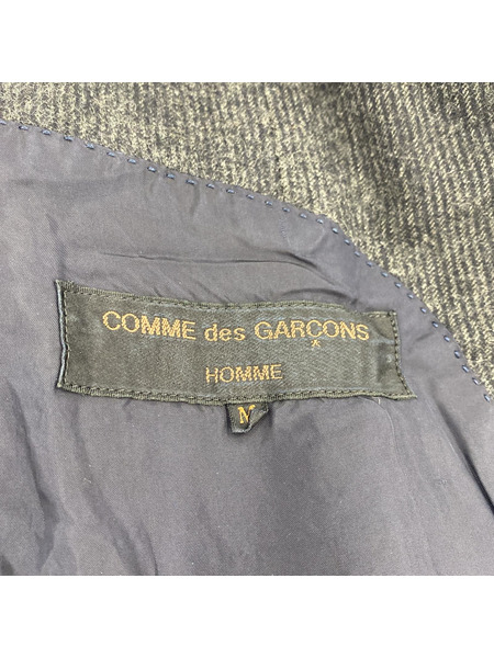 COMME des GARCONS 80s~ ストライプ ウールジャケット M グレー[値下]