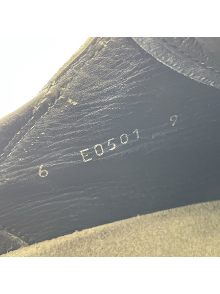 靴 miumiu レザーローカットスニーカー 黒 (9)