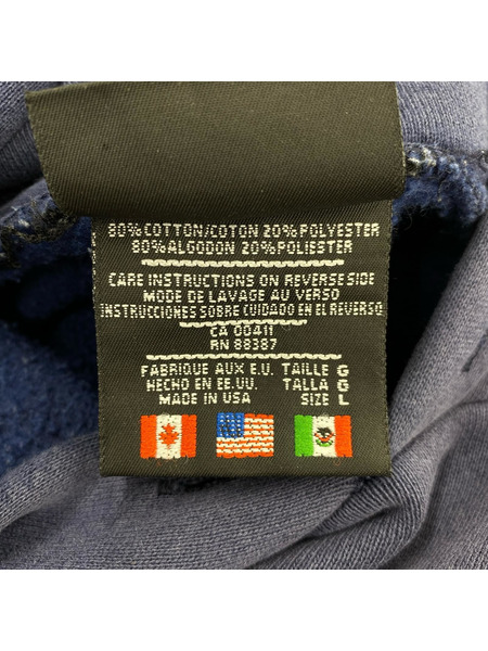 adidas/90S/USA製/ロゴフーディー/L/NVY