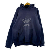 adidas/90S/USA製/ロゴフーディー/L/NVY