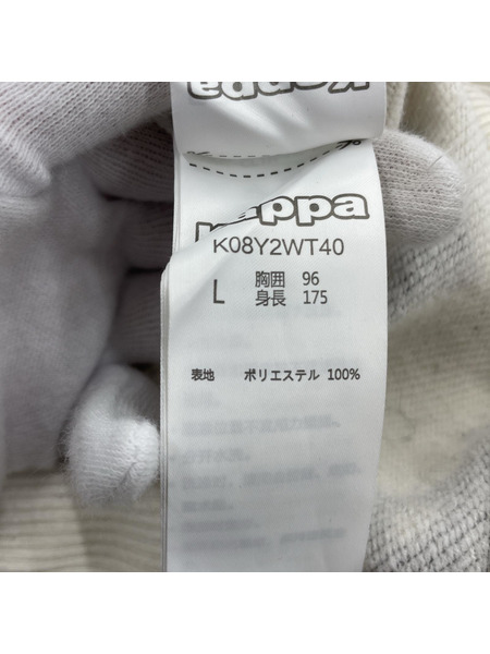 kappa A.FOUR PAM 総柄 袖ラインテープ スウェット 白 L[値下]