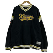 XLARGE BASEBALL LOGO EMBROIDERED V NECK SWEATSHIRT XL