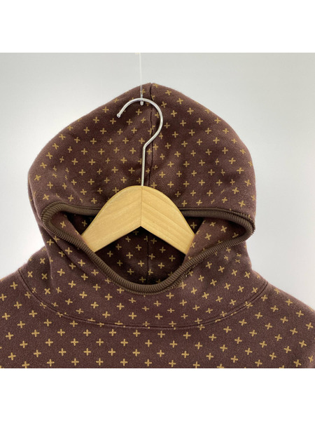 GOODENOUGH パーカー 15AW/CROSS DOT SWEAT PARKA/GE-154010/BRN