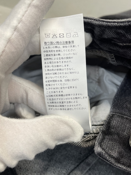 ADER ERROR Sig; SV Tag Jeans 04 ブラックデニムパンツ XL 