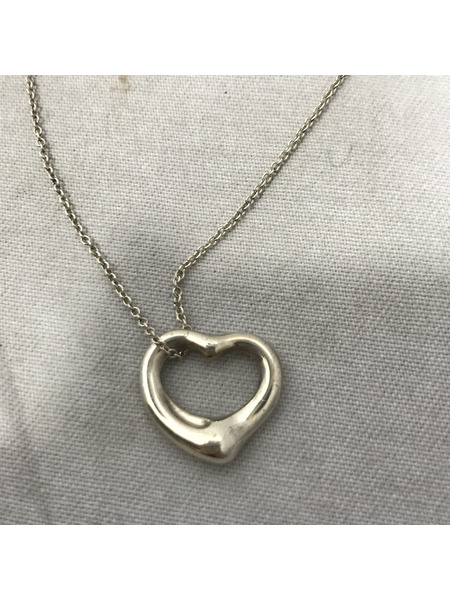 アクセサリー 925 オープンハート ネックレス[値下]