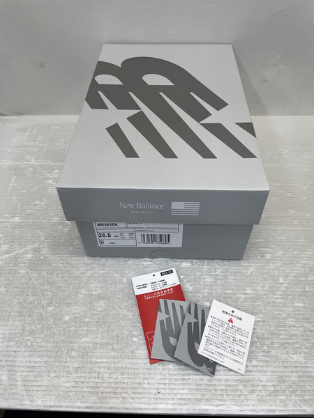 NEW BALANCE MR993BK スニーカー 26.5cm ブラック