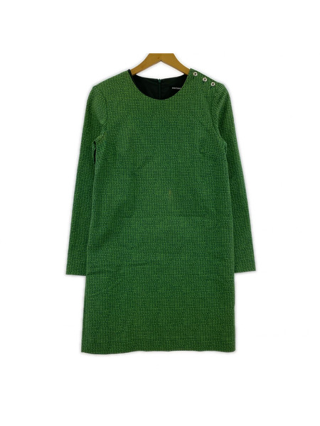 marimekko 長袖ワンピース L/Sワンピース 緑 パパヨ柄[値下]