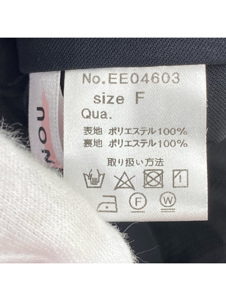 ノースリーブワンピース UNMINOU チュール キャミワンピース F 黒