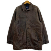 GAP レザージャケット OLD 牛革 ブラウン M